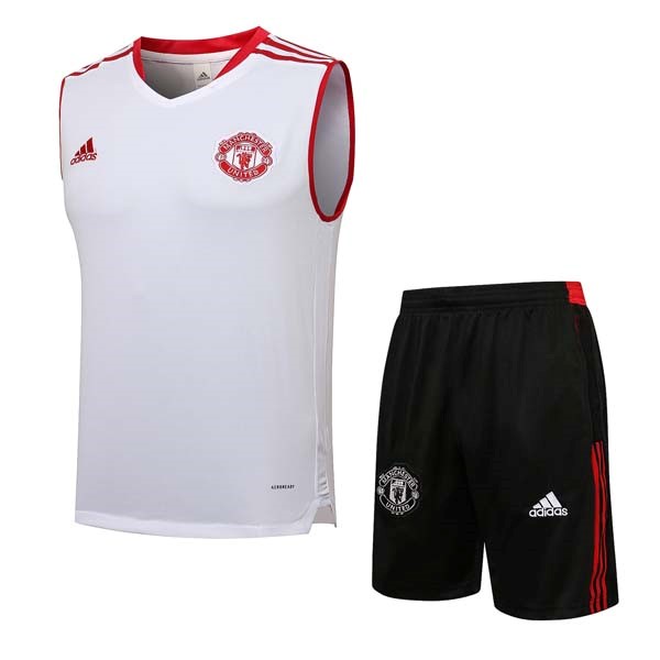 Camiseta Manchester United Sin Mangas Conjunto Completo 2021-2022